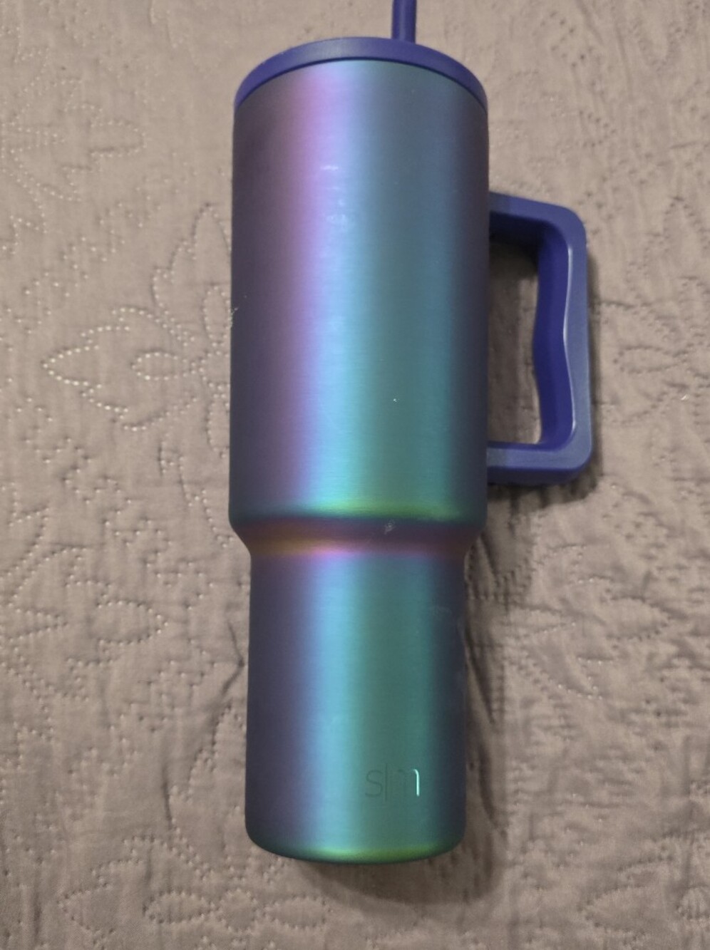 SM Simply Modern Iridescent Blue-Green Stainless Steel Water Bottle